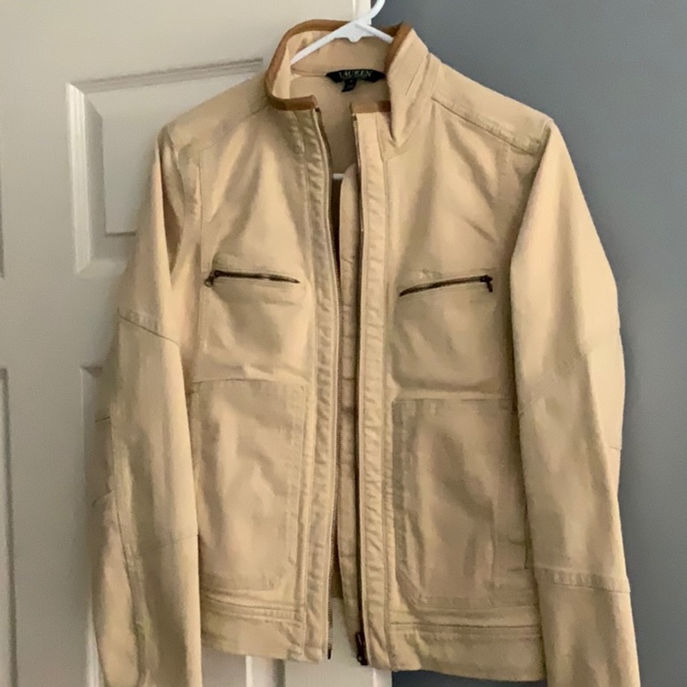 Tan jean jacket